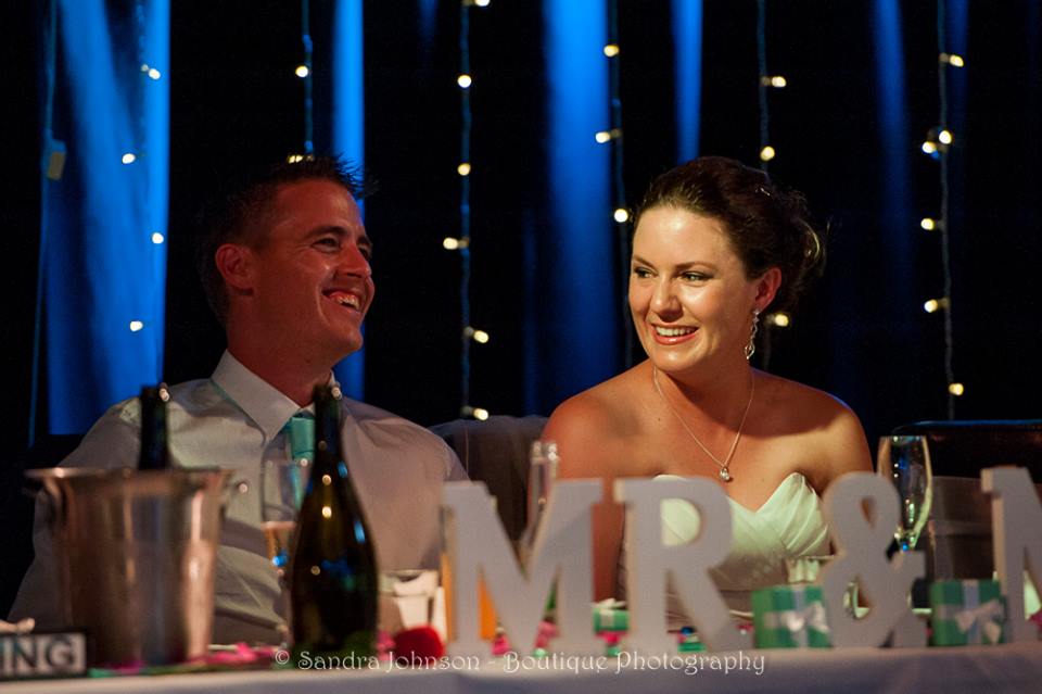 Close up of Nelson Wedding